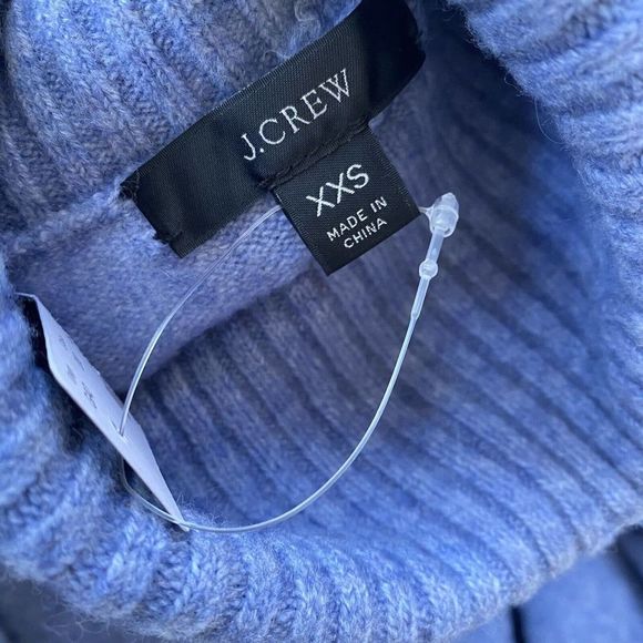 J. CREW Turtleneck Sweater Supersoft Yarn AF023 NWT Blue Size XXS - Picture 8 of 11